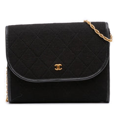CC Quilted Jersey Chain Flap