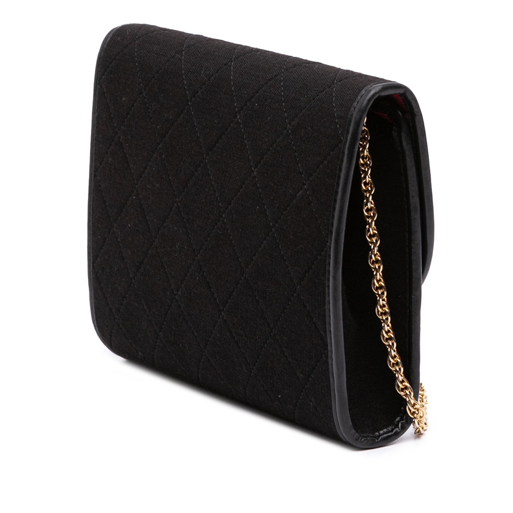 CC Quilted Jersey Chain Flap