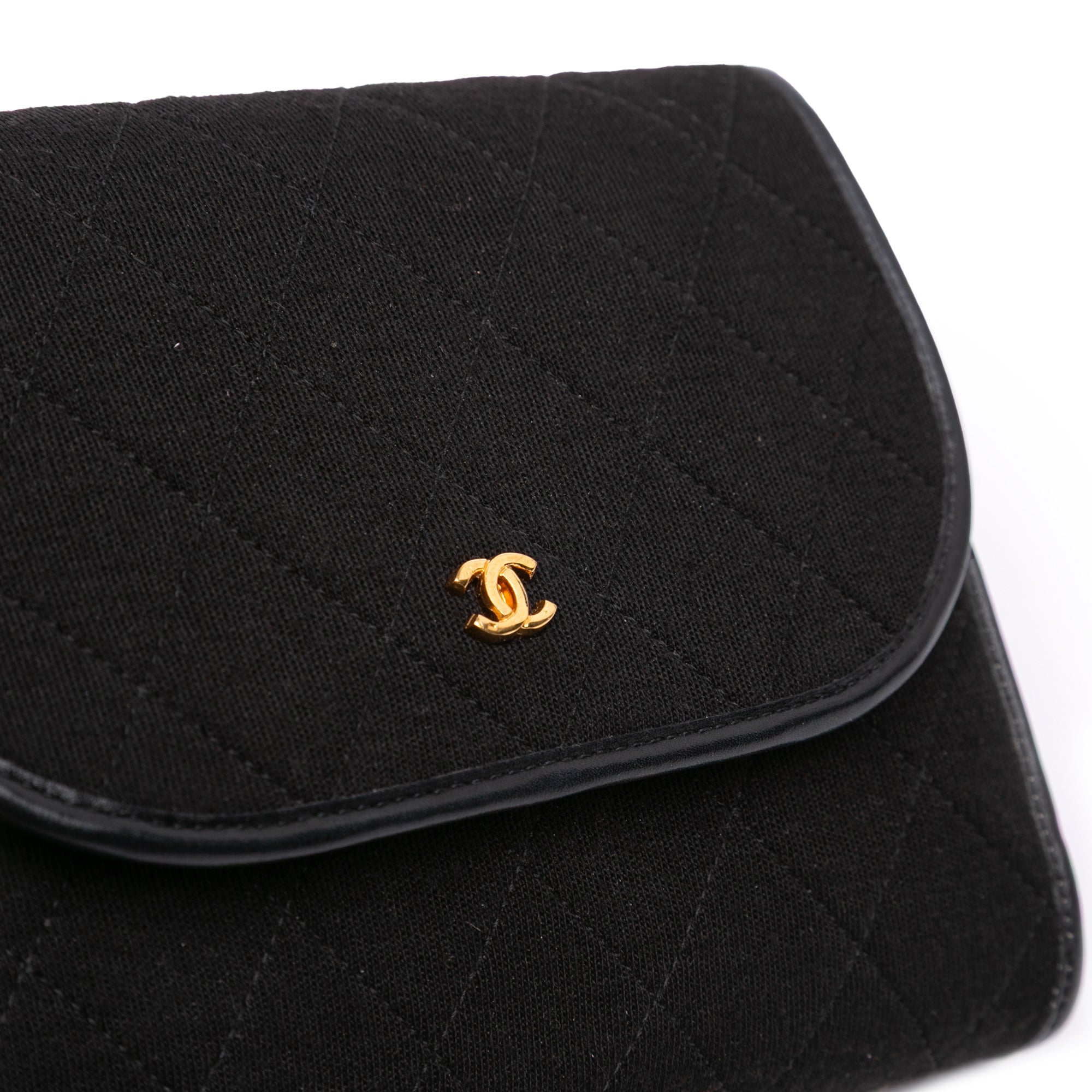 CC Quilted Jersey Chain Flap
