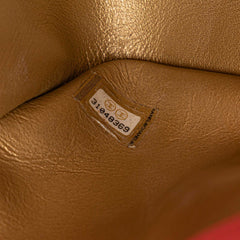 Mini Square Classic Lambskin Pearl Crush Flap