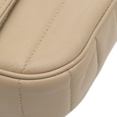 Matelasse Goatskin Monochrome Chain Shoulder Bag