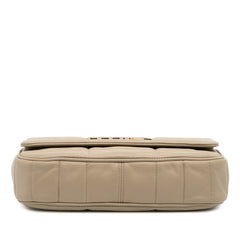 Matelasse Goatskin Monochrome Chain Shoulder Bag