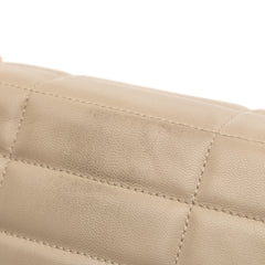 Matelasse Goatskin Monochrome Chain Shoulder Bag