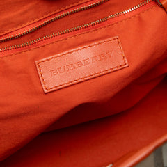 Small Leather Trimmed Haymarket Check Coated Canvas Canterbury Tote