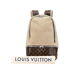 Marc Newson Monogram Shearling Backpack