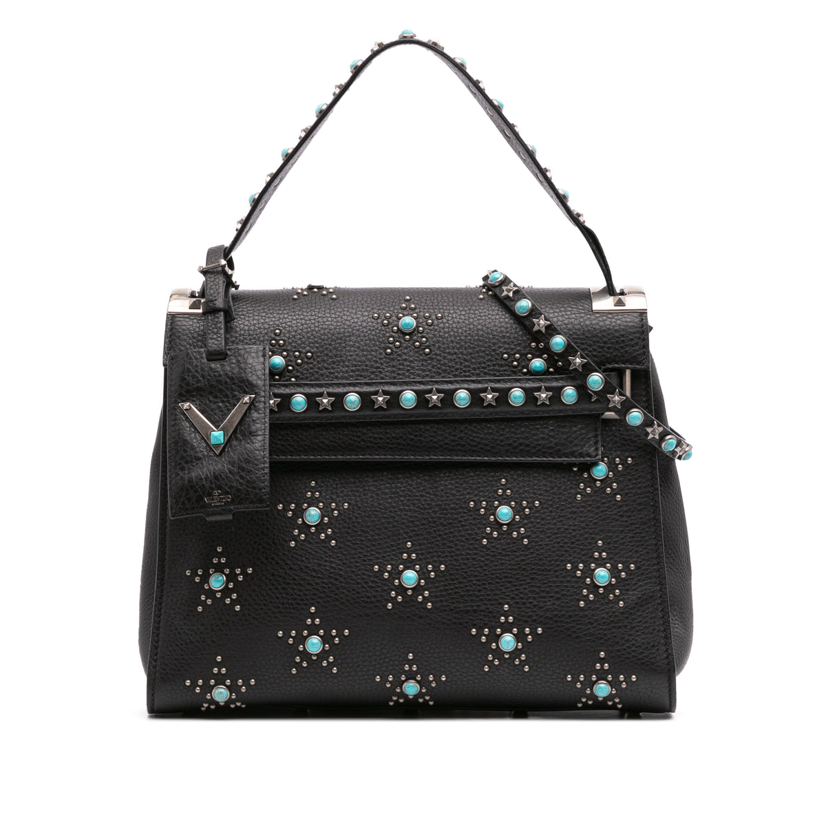 Medium Leather My Rockstud Rolling Frame Bag