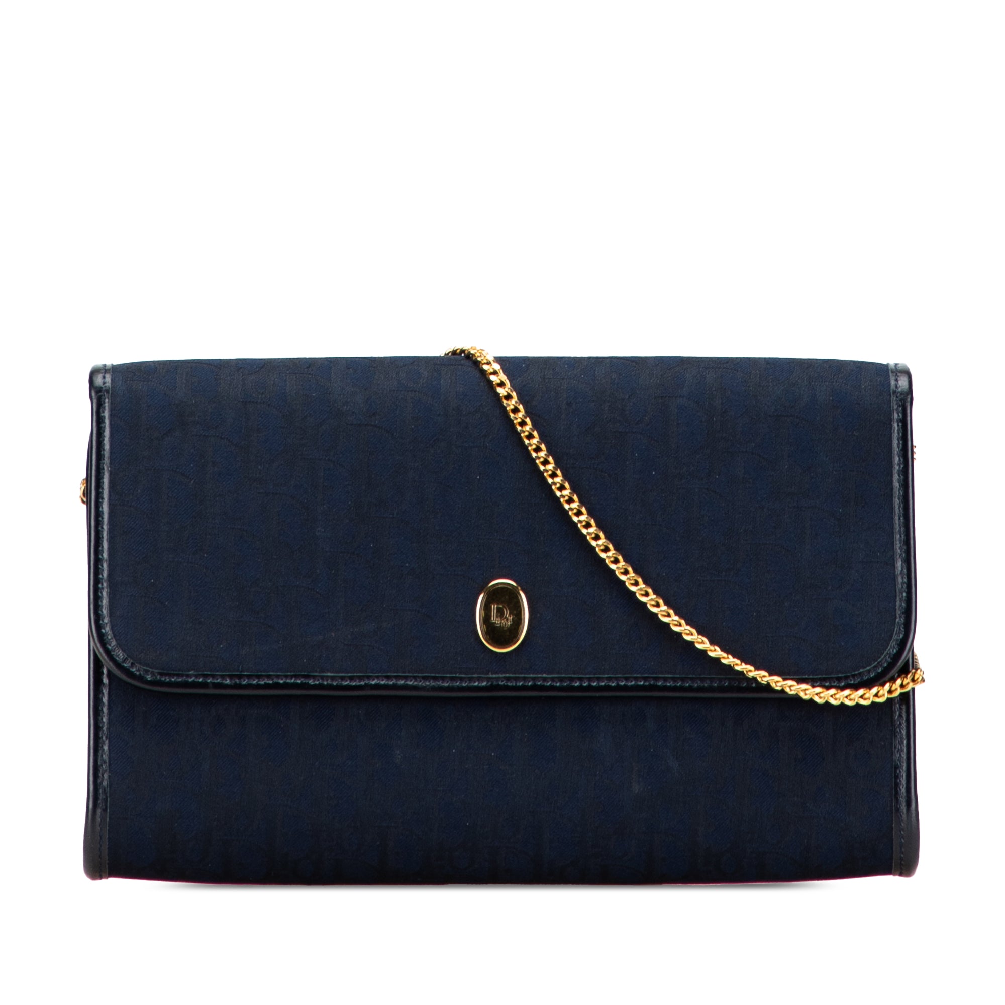 Oblique Canvas Chain Crossbody