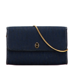 Oblique Canvas Chain Crossbody