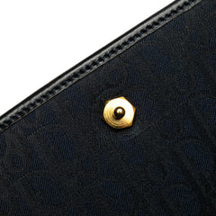 Oblique Canvas Chain Crossbody