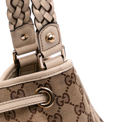Medium GG Canvas Braided Peggy Tote