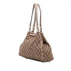 Medium GG Canvas Braided Peggy Tote