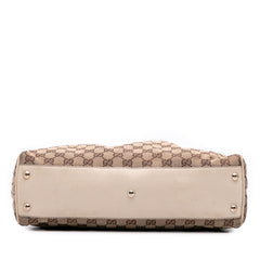 Medium GG Canvas Braided Peggy Tote