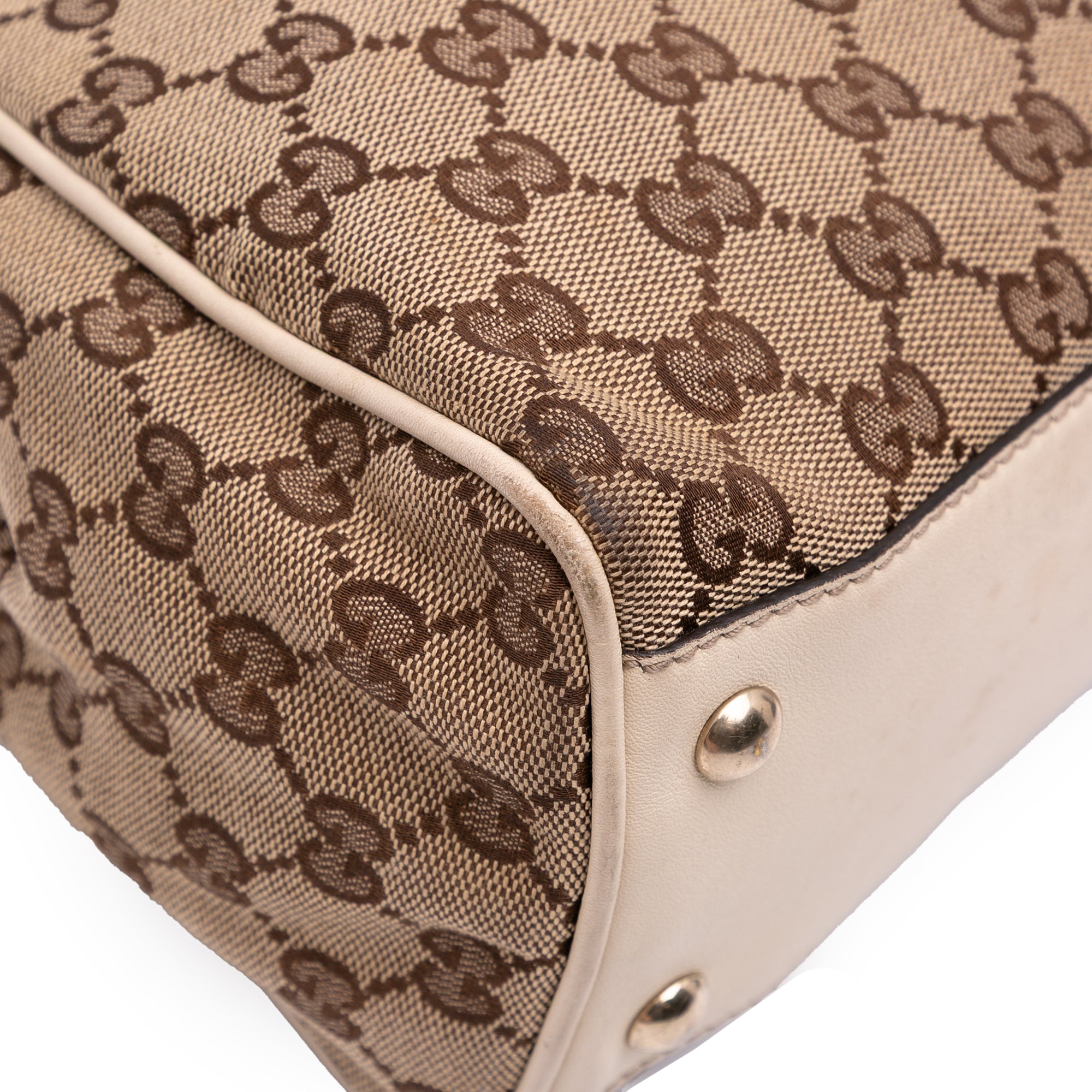 Medium GG Canvas Braided Peggy Tote