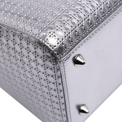 Medium Metallic Patent Microcannage Lady Dior