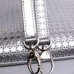 Medium Metallic Patent Microcannage Lady Dior
