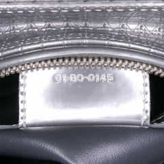 Medium Metallic Patent Microcannage Lady Dior