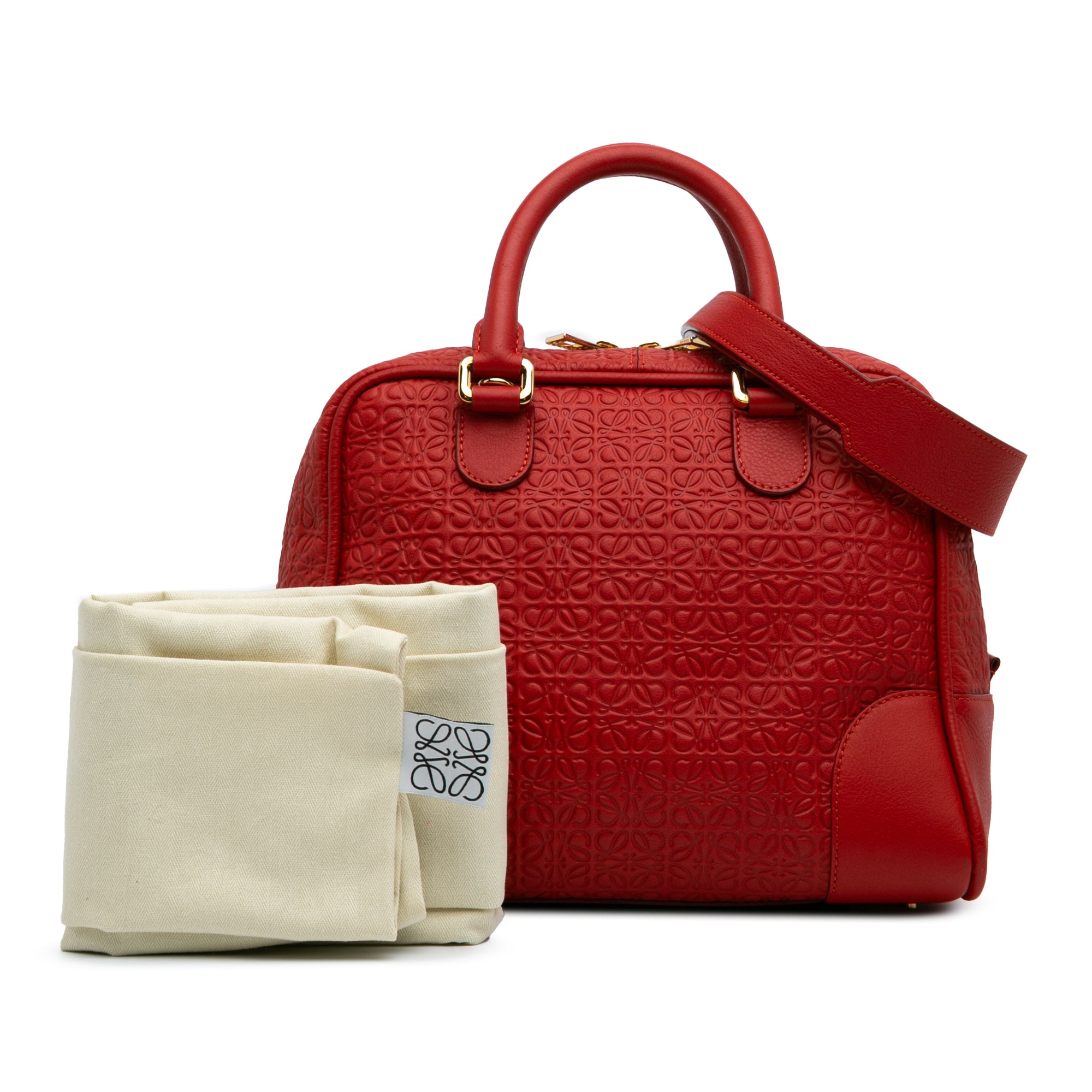 Anagram Embossed Leather Amazona 75