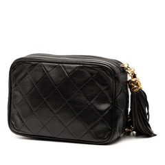 CC Quilted Lambskin Tassel Camera Bag