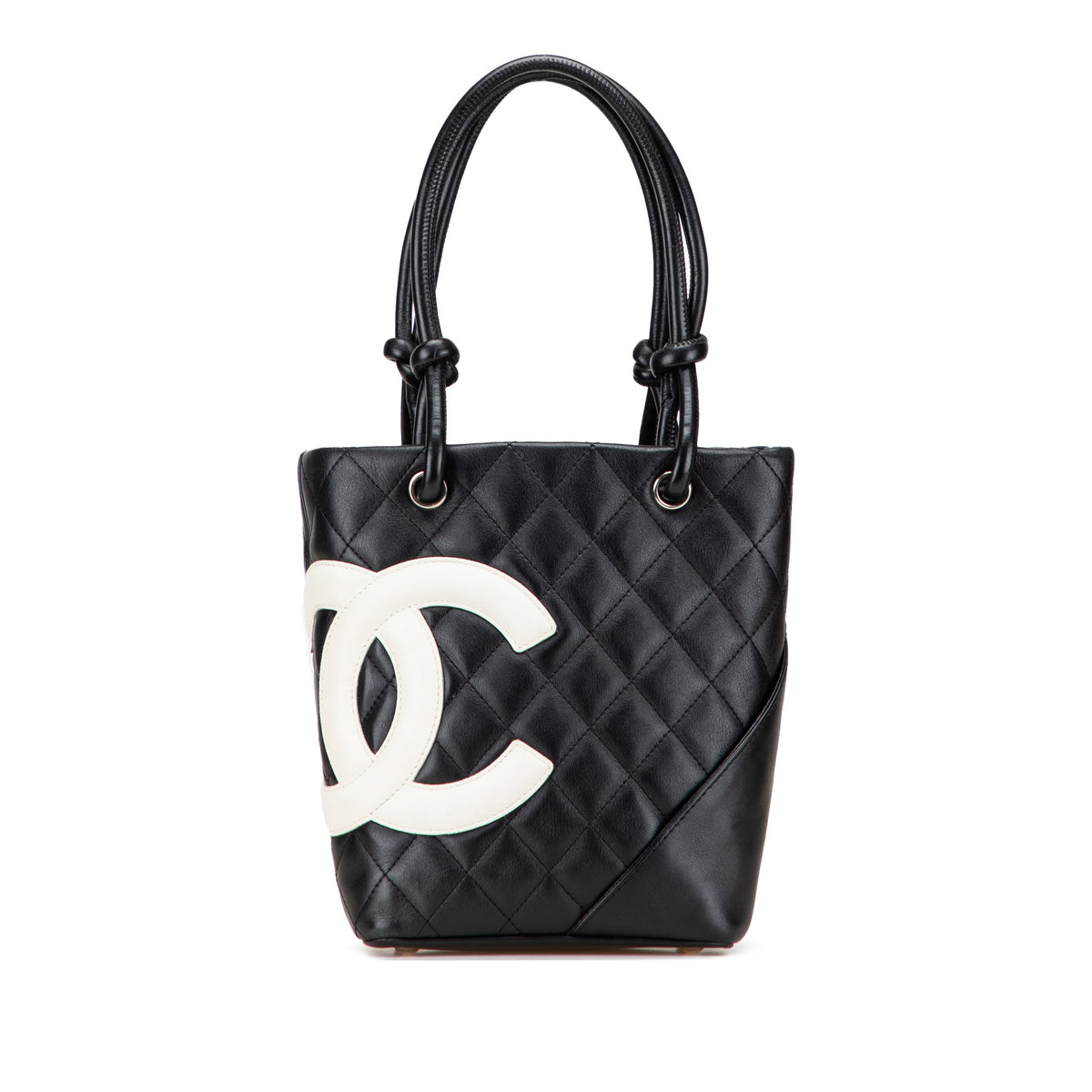 Small Quilted Lambskin Cambon Ligne Tote