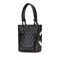 Small Quilted Lambskin Cambon Ligne Tote