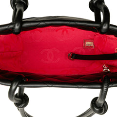 Small Quilted Lambskin Cambon Ligne Tote