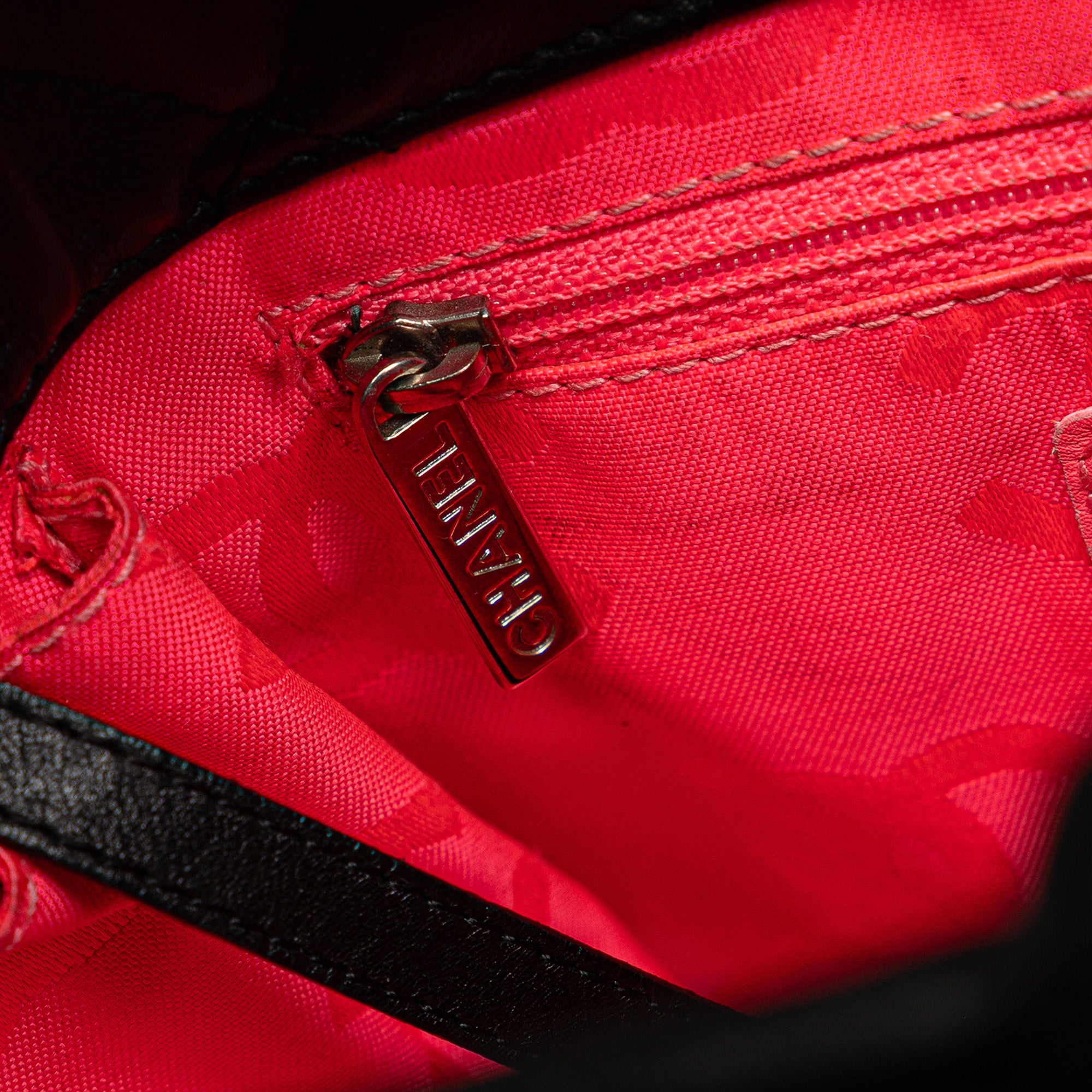 Small Quilted Lambskin Cambon Ligne Tote
