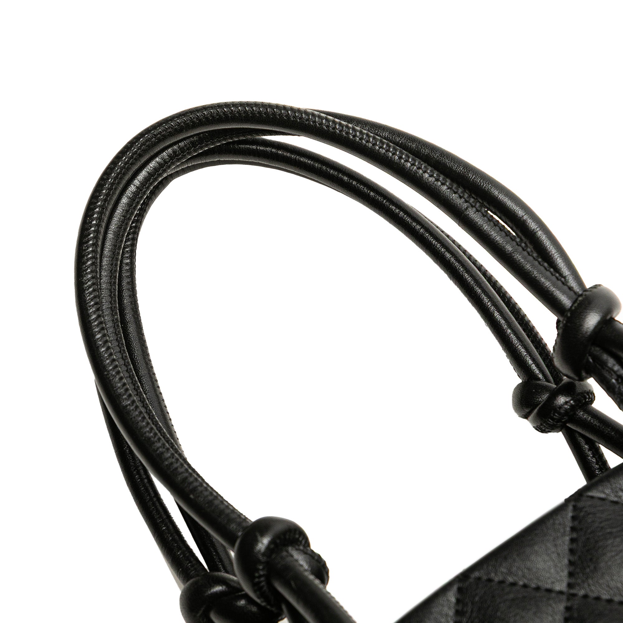 Small Quilted Lambskin Cambon Ligne Tote