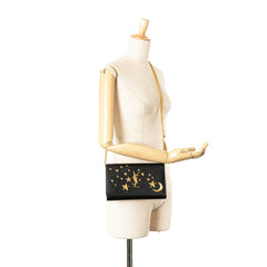 Leather Moon and Star Monogram Kate Wallet On Chain