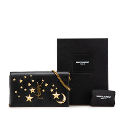 Leather Moon and Star Monogram Kate Wallet On Chain