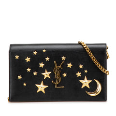 Leather Moon and Star Monogram Kate Wallet On Chain