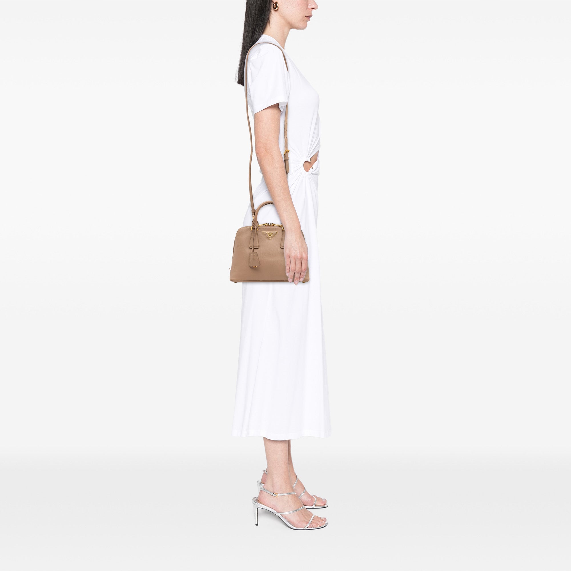 Small Saffiano Lux Promenade Satchel