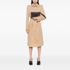 Intrecciato Trimmed Leather Clutch