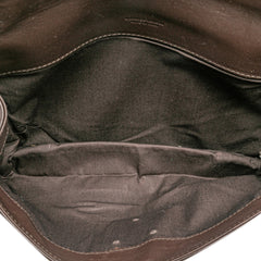 Intrecciato Trimmed Leather Clutch