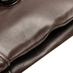 Intrecciato Trimmed Leather Clutch