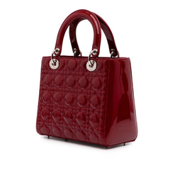 Medium Patent Cannage Lady Dior