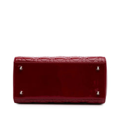Medium Patent Cannage Lady Dior