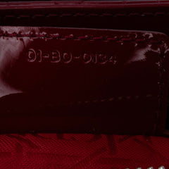 Medium Patent Cannage Lady Dior