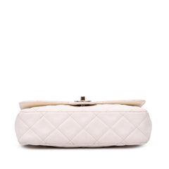 Medium CC Quilted Caviar Buckle Strap Messenger Bag