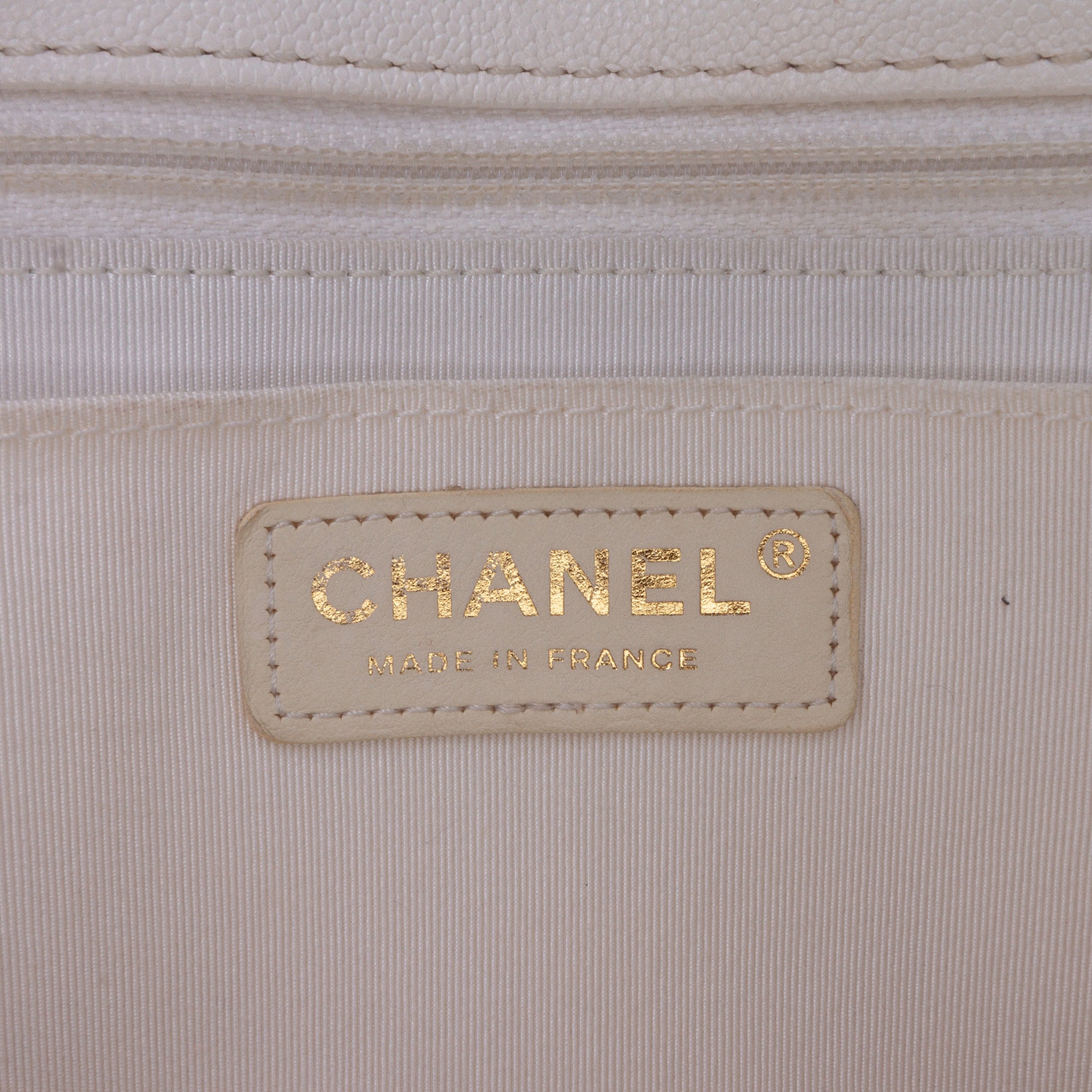 Medium CC Quilted Caviar Buckle Strap Messenger Bag