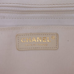 Medium CC Quilted Caviar Buckle Strap Messenger Bag