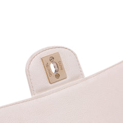 Medium CC Quilted Caviar Buckle Strap Messenger Bag