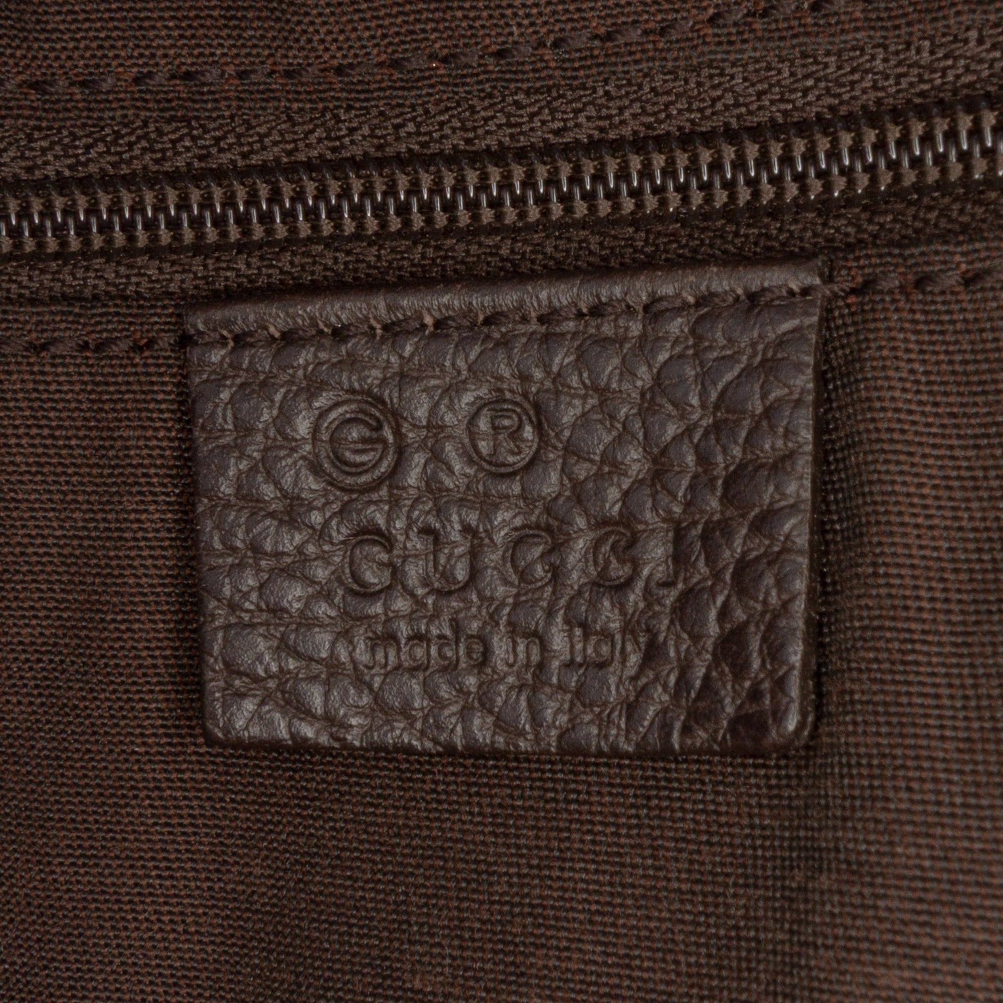 Large Pebbled Calfskin Bamboo Bar Tote
