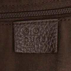 Large Pebbled Calfskin Bamboo Bar Tote