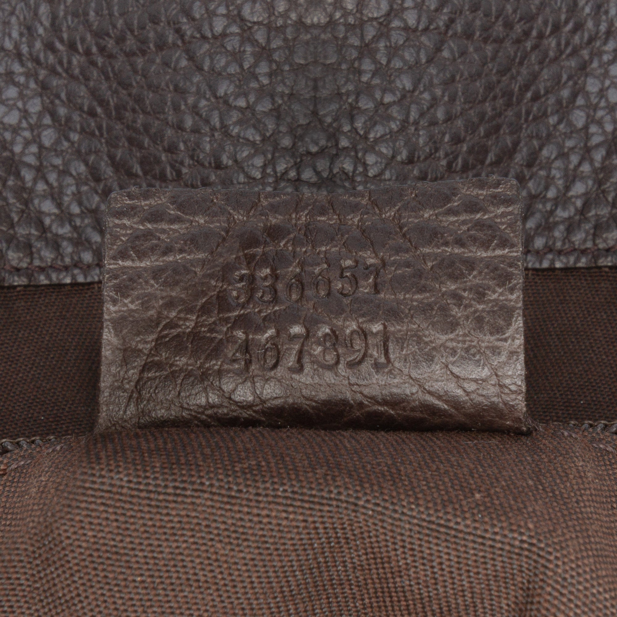 Large Pebbled Calfskin Bamboo Bar Tote