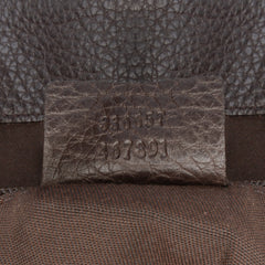 Large Pebbled Calfskin Bamboo Bar Tote