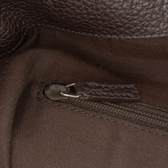 Large Pebbled Calfskin Bamboo Bar Tote