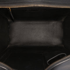 Micro Tricolor Nubuck and Calfskin Luggage Tote