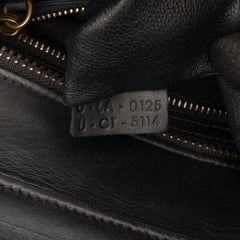 Micro Tricolor Nubuck and Calfskin Luggage Tote