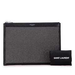 Studded Leather Clutch
