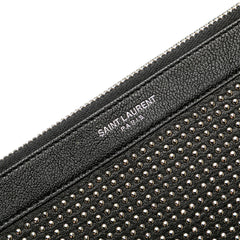 Studded Leather Clutch